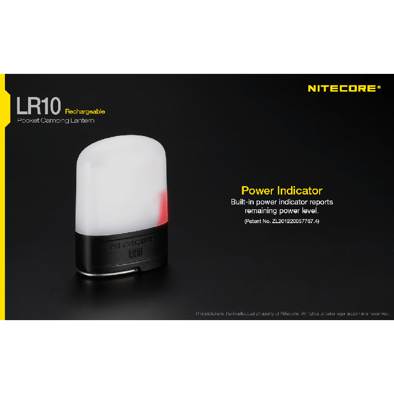 Nitecore LR10 9 x 4500K CRI >90 LED High CRI 250 Lumens USB Rechargeable Camping Light