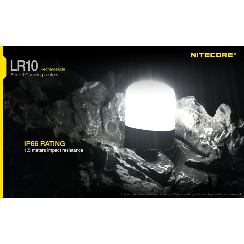 Nitecore LR10 9 x 4500K CRI >90 LED High CRI 250 Lumens USB Rechargeable Camping Light
