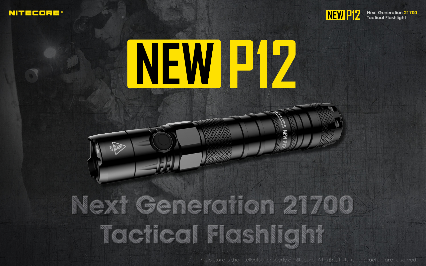 Nitecore New P12  XP-L HD LED 1200 Lumens EDC Flashlight