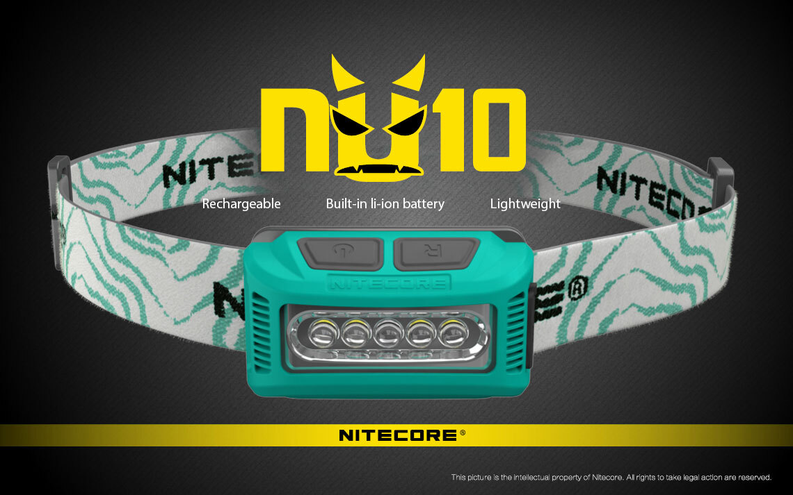 Nitecore NU10 CRI LED 160 Lumens Rechargeable Headlamp 