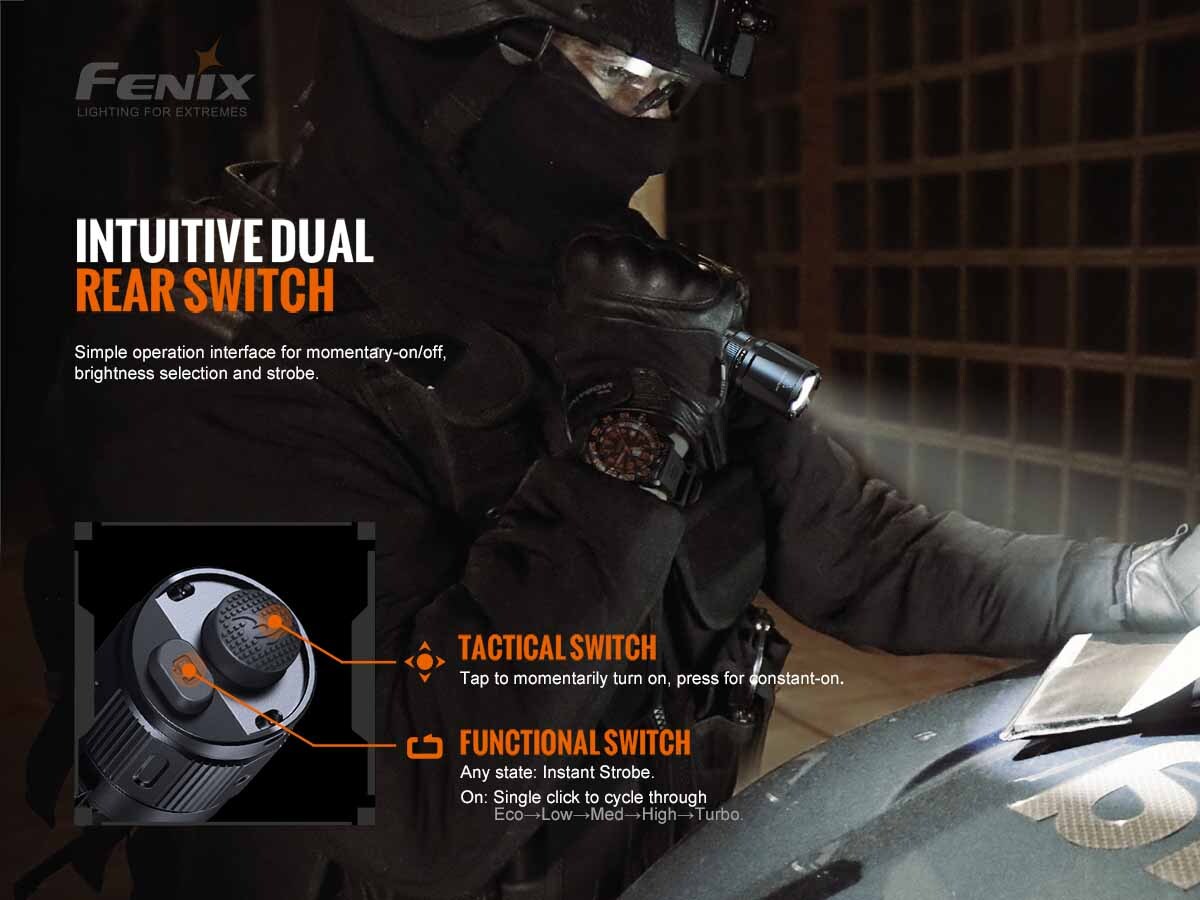 Fenix TK20R V2.0 Luminus SFT70 LED 3000 Lumens EDC Rechargeable Tactical Flashlight