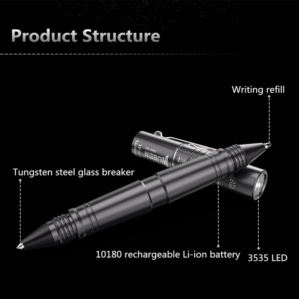  Wuben TP10-G 3535 LED USB Rechargeable EDC Penlight