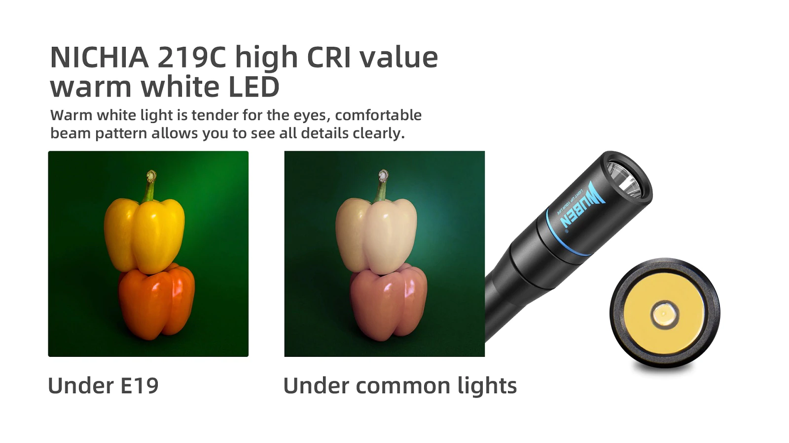 Wuben E19 NICHIA 219C LED High CRI Nurses Doctor Medical Penlight