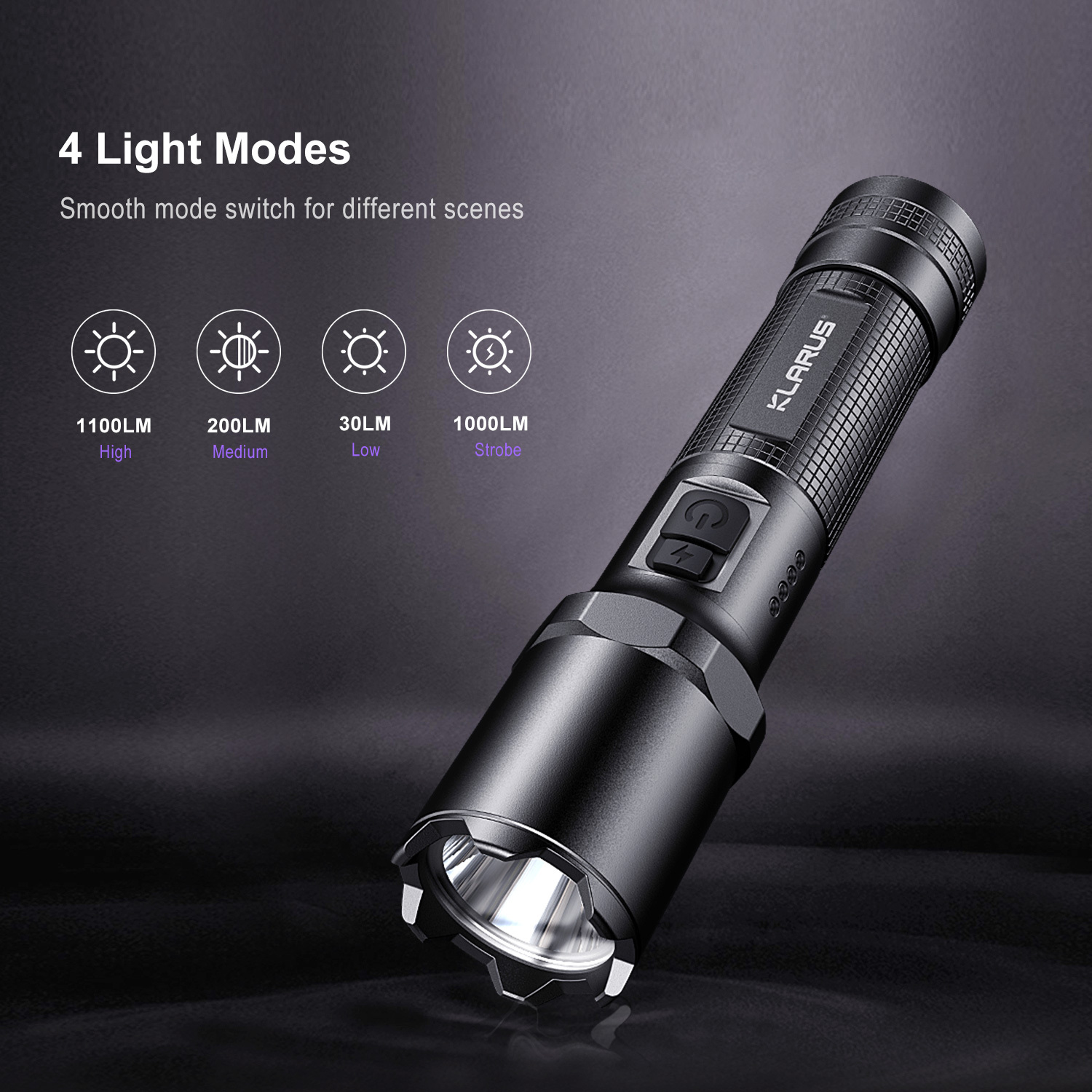 Klarus A1 USB Charge 10W LED 1100 Lumens Search Light