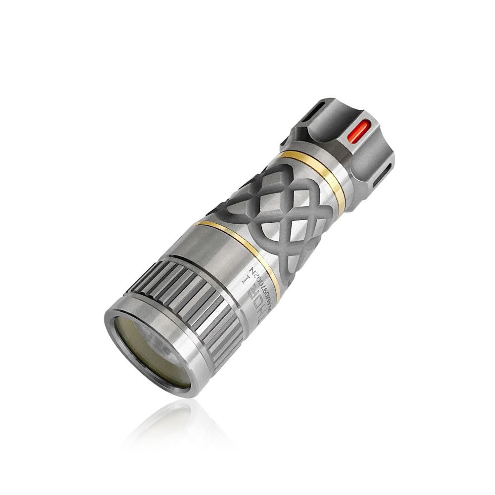 Lumintop THOR I LEP Raw Ti 400 Lumens 1200 Meters Pocket LEP Flashlight