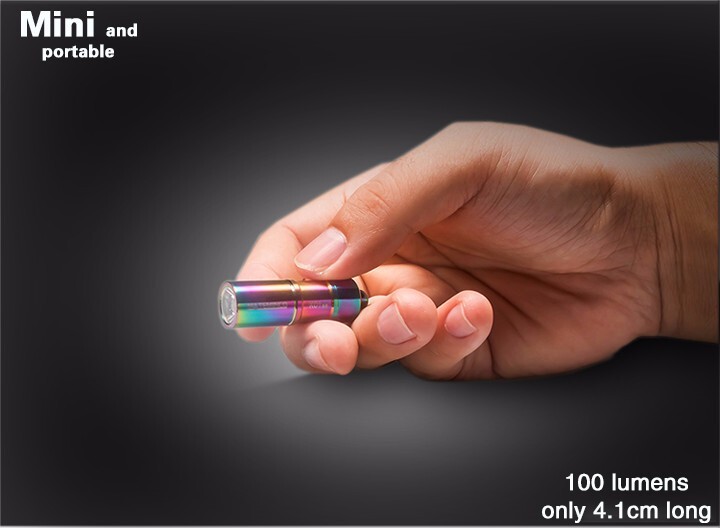 Mateminco K01  XP-G3/Nichia 219C LED 100 Lumens USB Rechargeable EDC Keychain Light