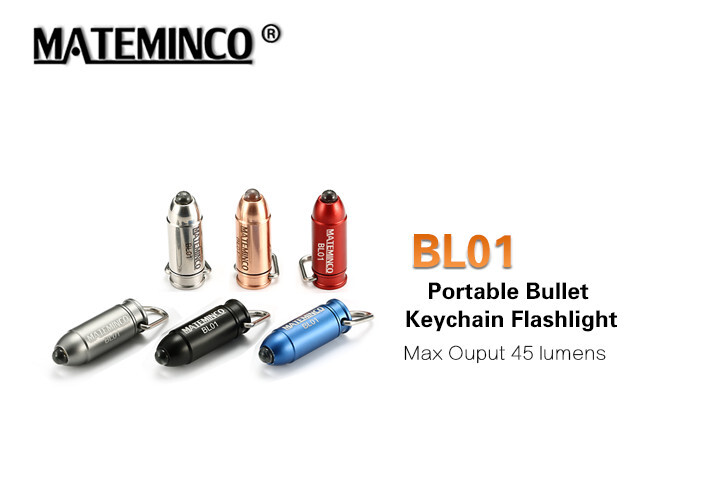 Mateminco BL01 45 Lumens Mini Keychian Small Bullet EDC Portable LED Flashlight