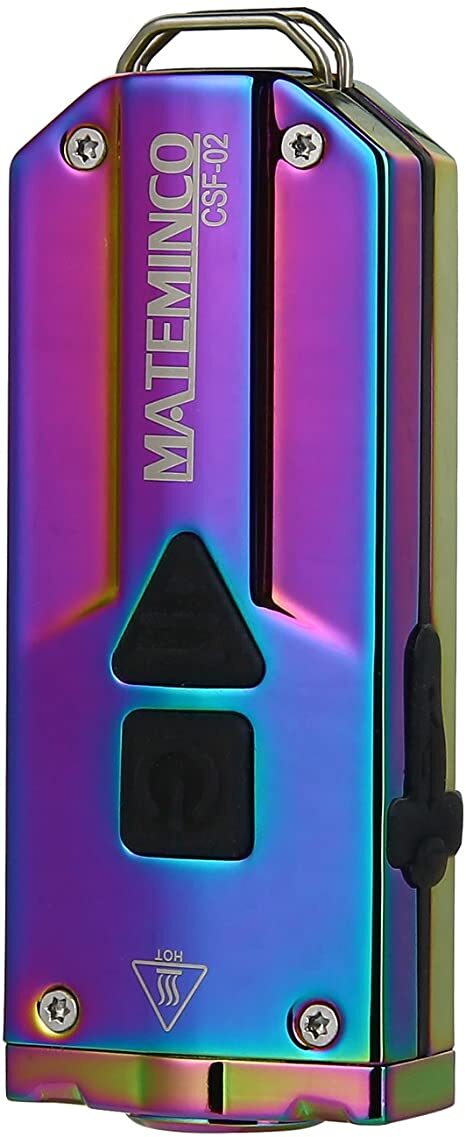 Mateminco CSF02 XPG3/Nichia LED 250 Lumens UV USB Rechargeable Keychain Flashlight