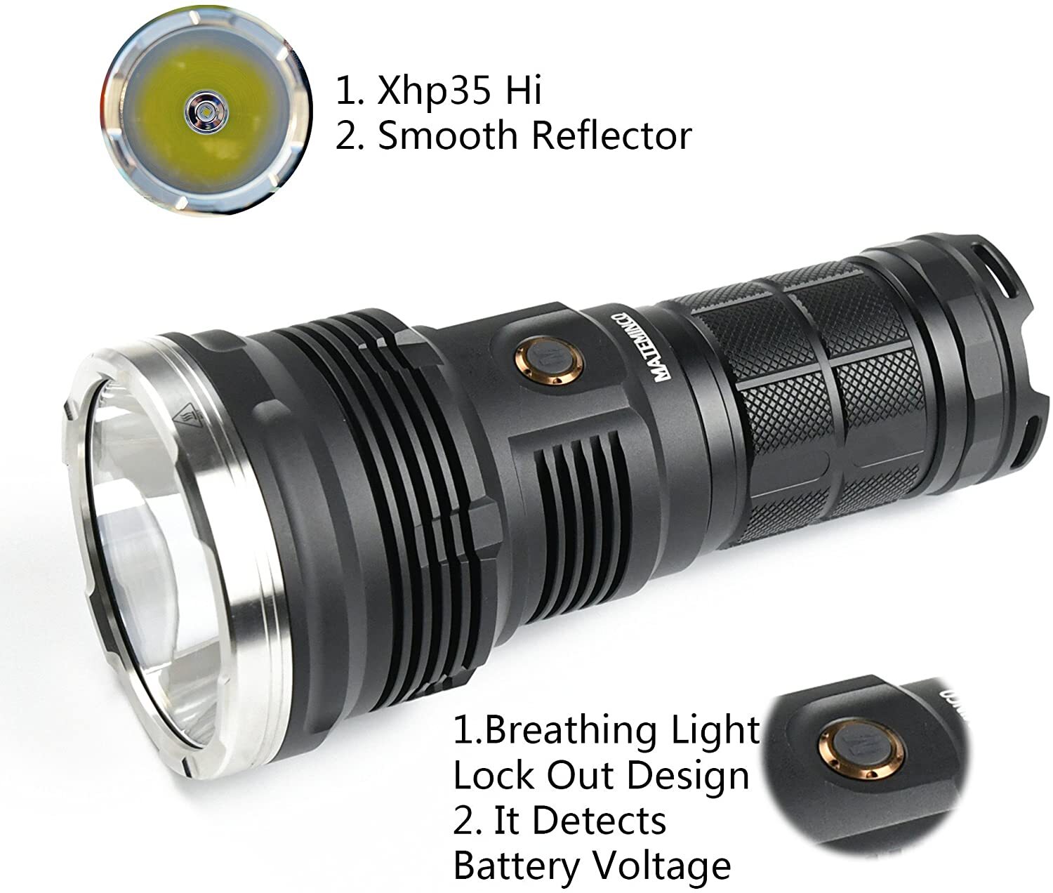 Mateminco MT35 XHP35 HI LED 2700 Lumens 1697 Meters Long Throw Flashlight Hunting Light