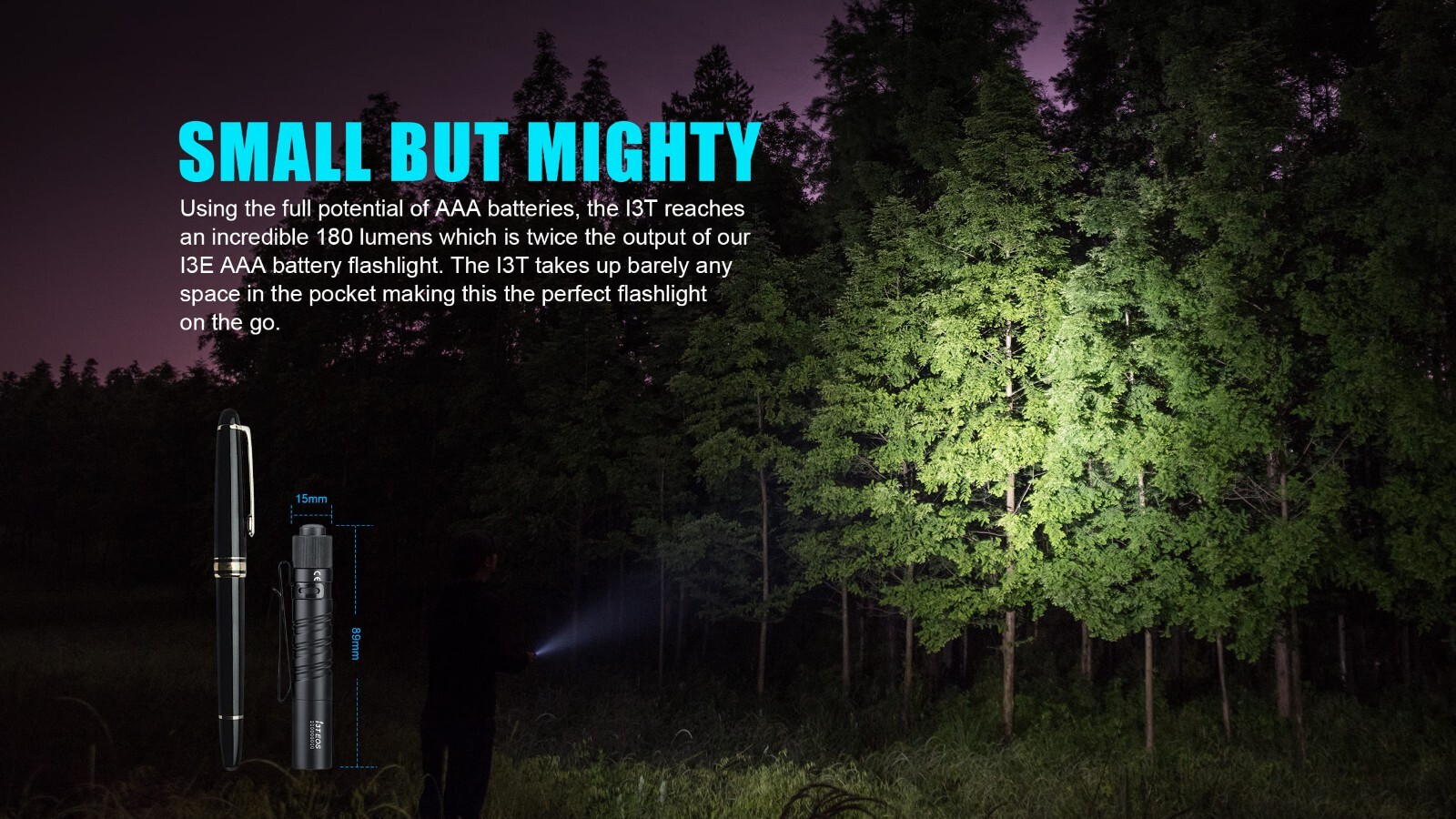 Olight i3T EOS Philips LUXEON TX CW LED 180 Lumens Small Flashlight EDC Light