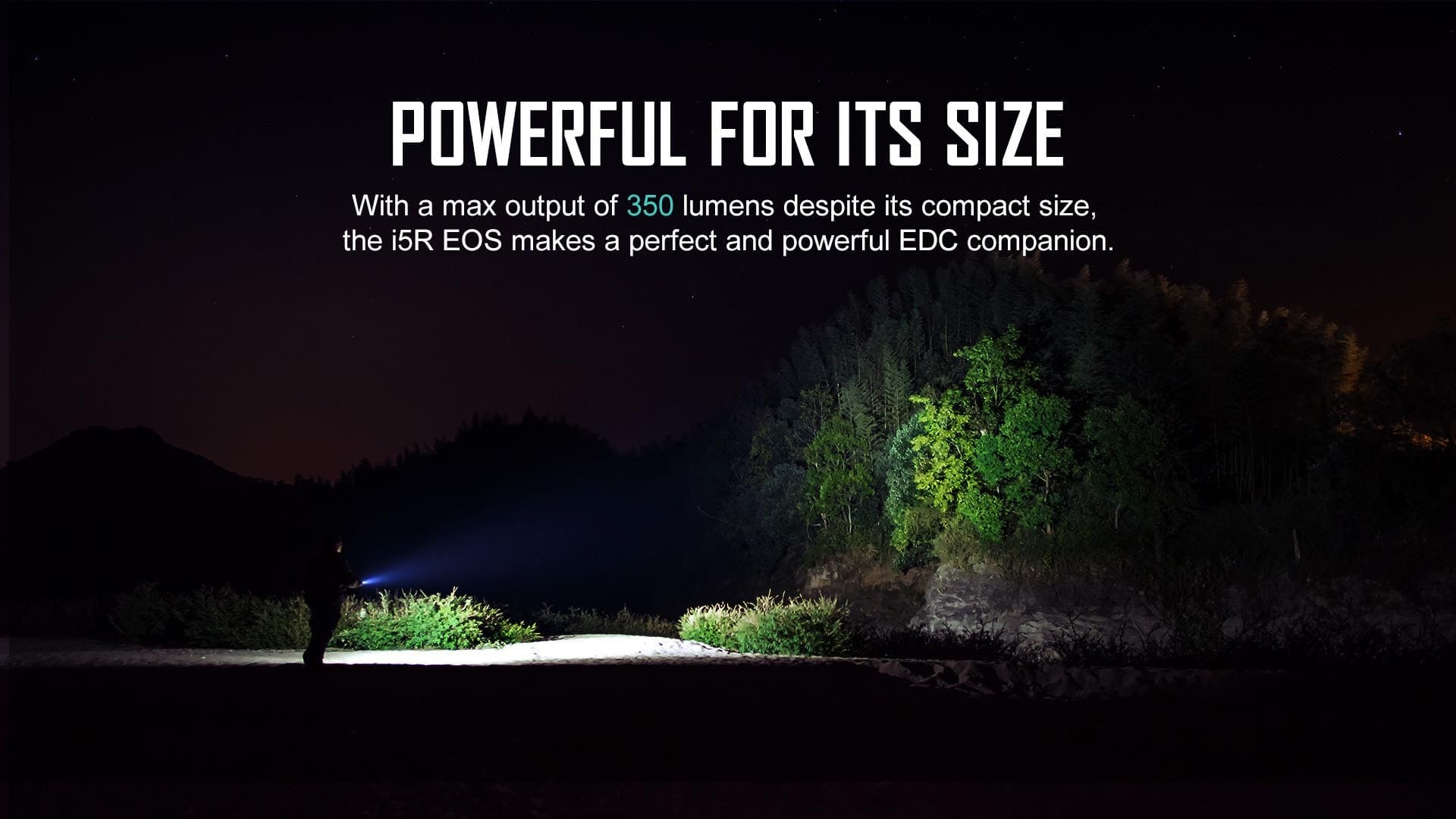 Olight i5R EOS High Performance Cool White LED 350 Lumens EDC Flashlight