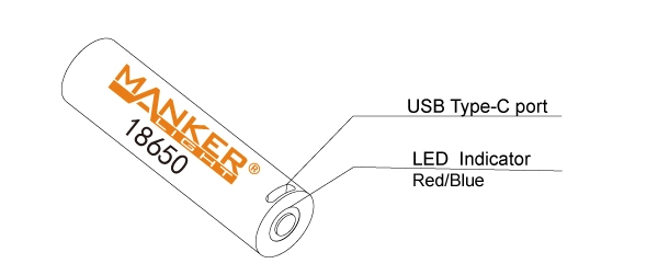 Manker MC12 II 1 x Osram KW CSLNM1 LED USB Type-C Rechargeable 18650 Flashlight