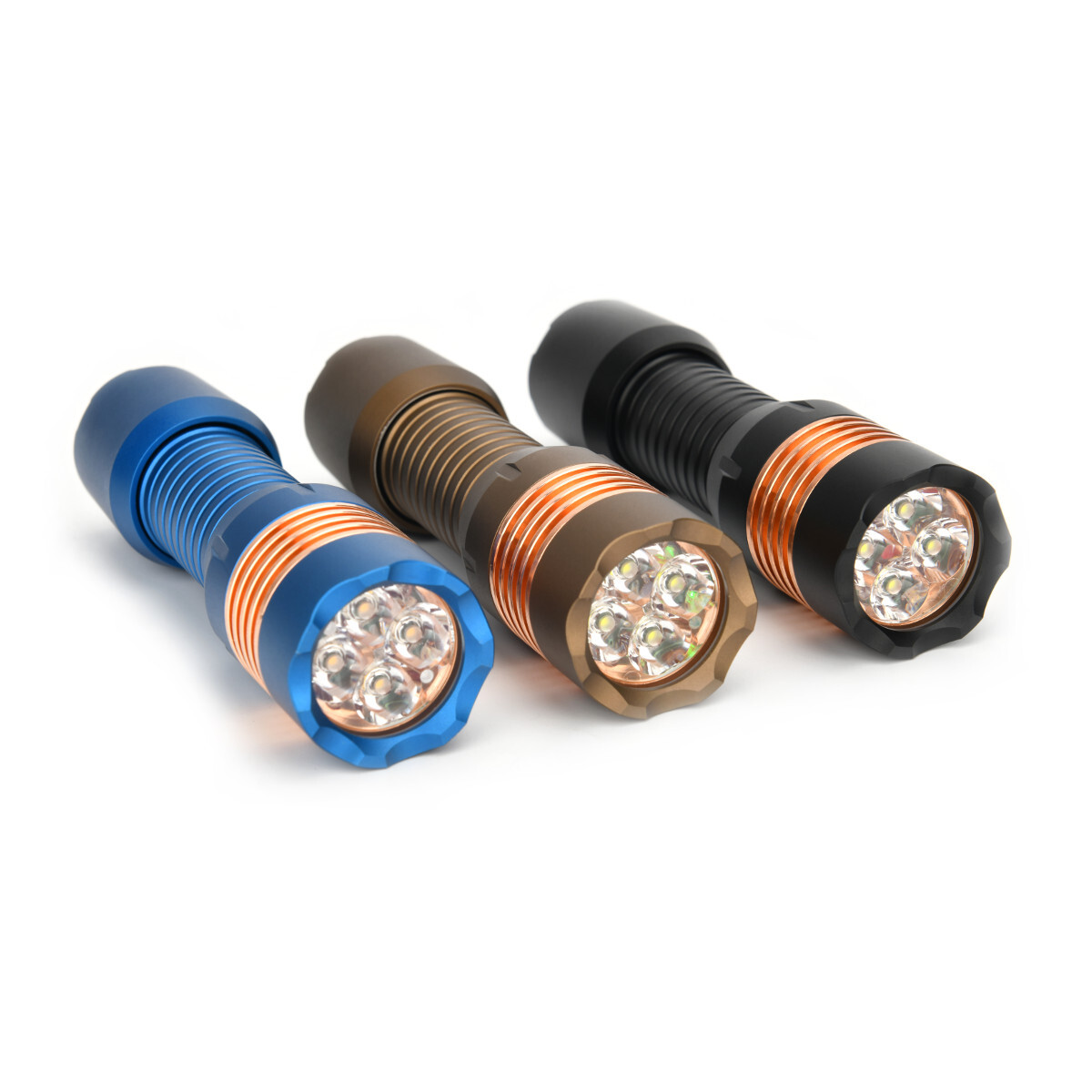 Meote FM1 LH351D/SST20/XPL-HI LED 4980Lm  Copper Head EDC Flashlight