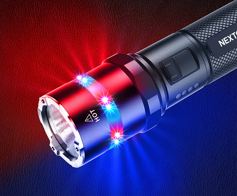 NEXTORCH P83 1300 Lm Multi-light Source High Output One-step Strobe 18650 Rechargeable Waterproof Flashlight