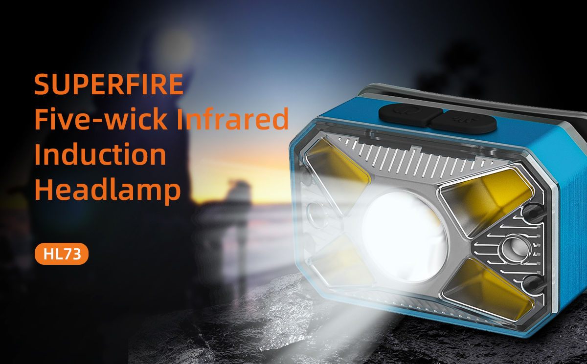 SupFire HL73 LED+COB 450 Lm outdoor&camping headlamps sensor headlamp 