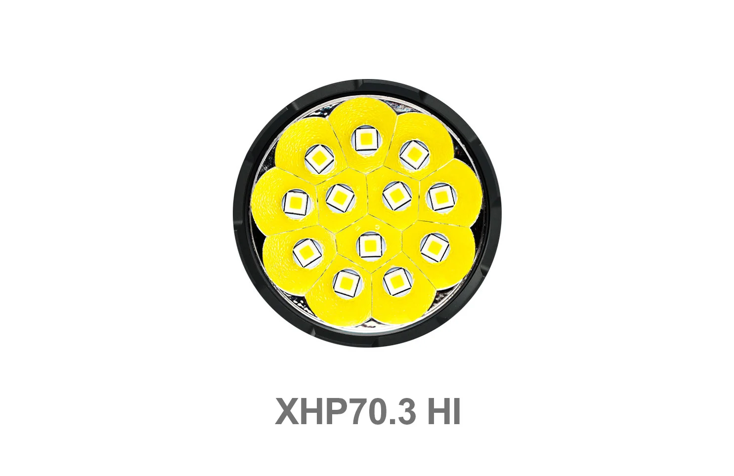 Acebeam X75 12 X  XHP70.3 HI LED's 67,000 Lumens Micro-arc Oxidation Powerful Flashlight