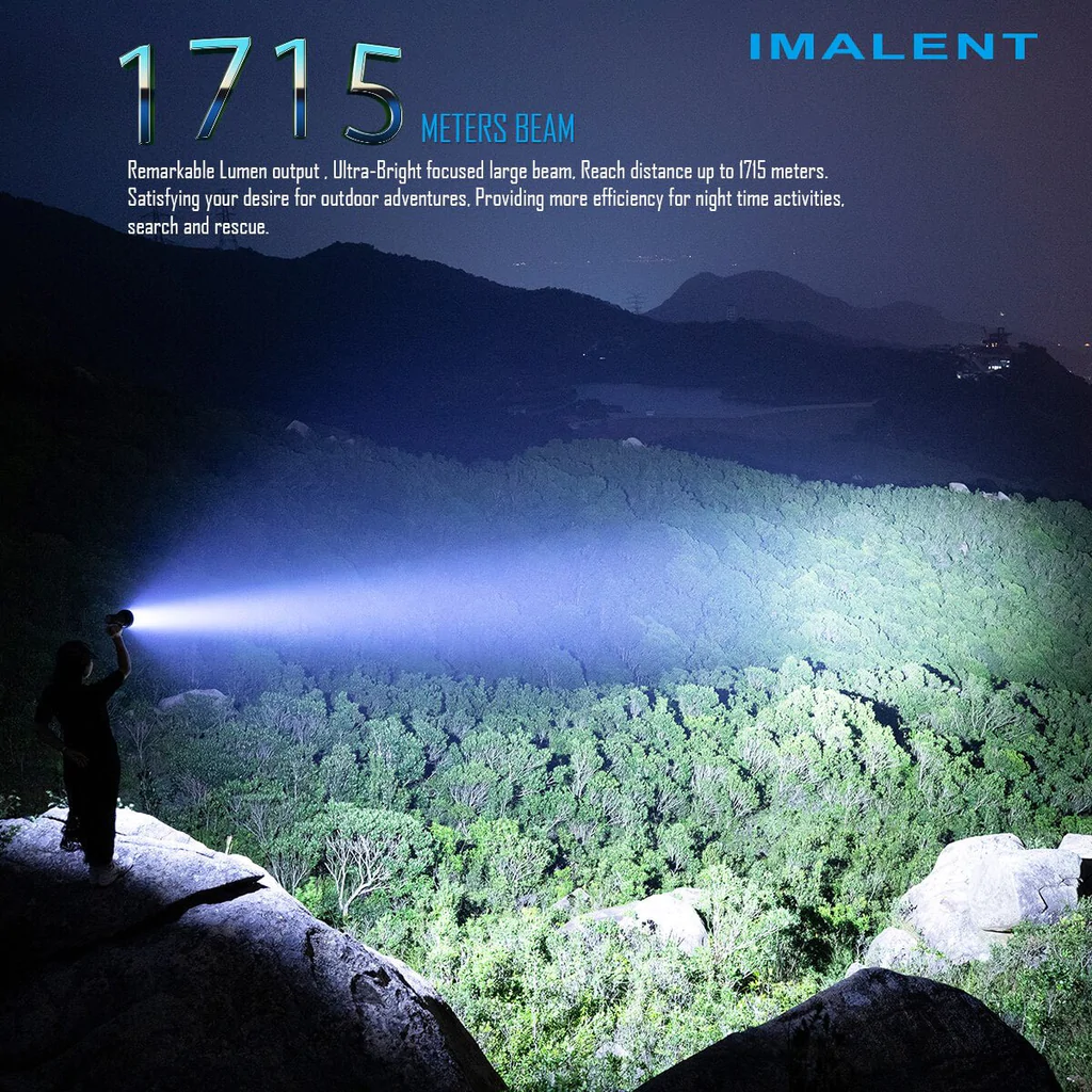 Imalent SR16 16 x  XHP50.3 HI LEDs 55000 lumen flashlight Search Flashlight