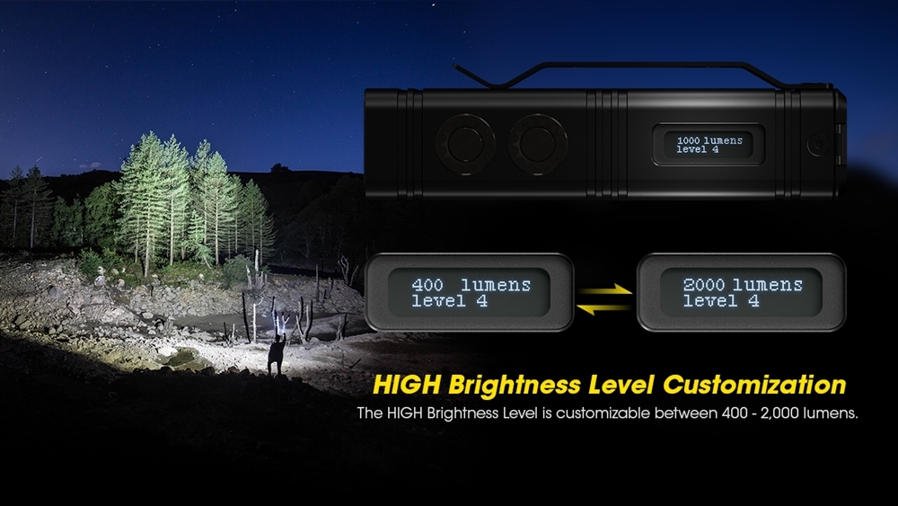 Nitecore TM12K 6 x  XHP50 LEDs 12,000 Lumen Rechargeable Search Flashlight