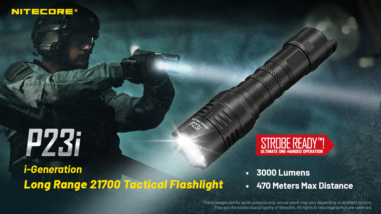 Nitecore P23i 3000 Lumen Rechargeable Flashlight