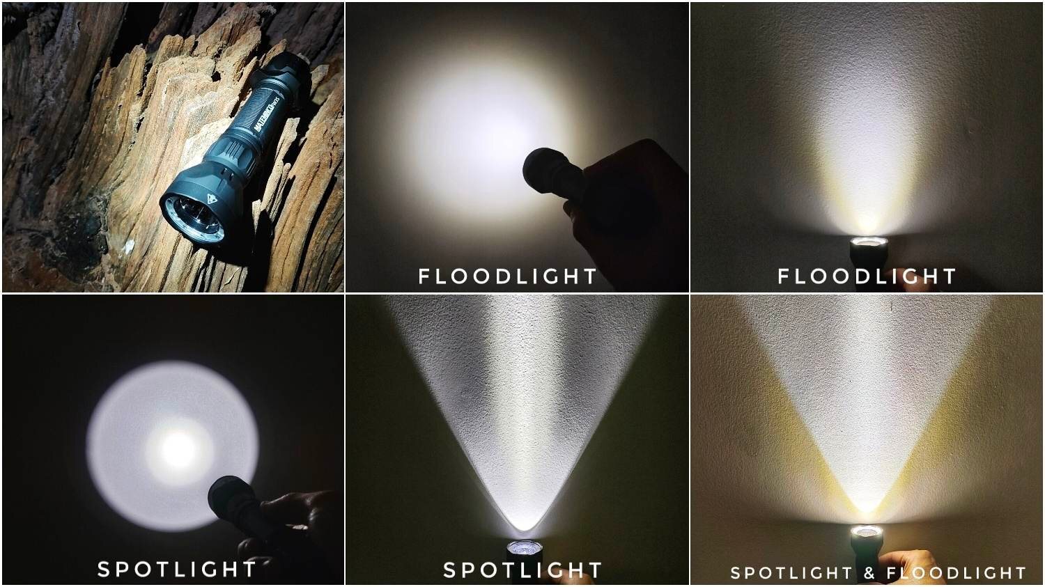 Mateminco FW3S 2655 Lumens 616 Meters Floodlight+Spotlight Long Thrower LED 21700 Flashlight
