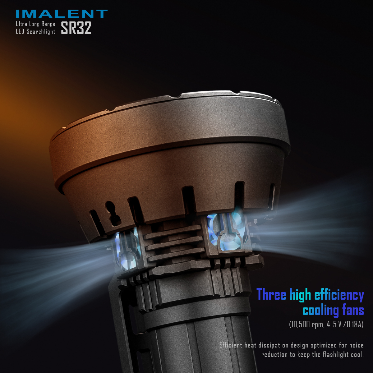 Imalent SR32 XHP50.3 HI LED 120,000 Lumens Flashlight