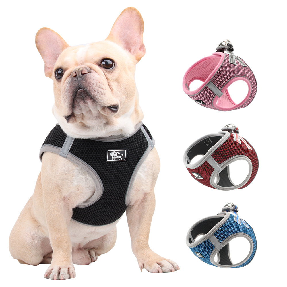 Small Size Soft Nylon Adjustable Dog Harness and Leash Set 