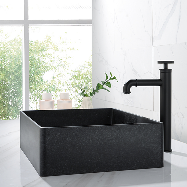Basin Faucet Water Red Black Style Industrial Exposed Pipe Bathroom Modern  