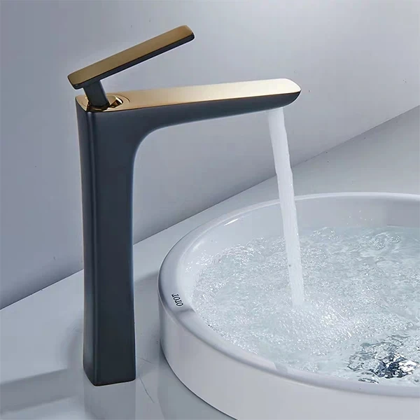 Basin Faucet Face Square Chrome Single Hole Single Hand Bathroom Sink  