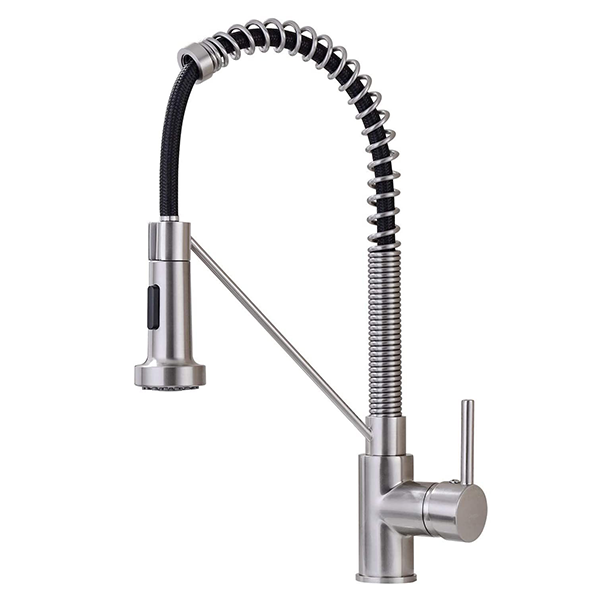 Kitchen Faucet Sink Spring Down Pull Brass Single Handle  