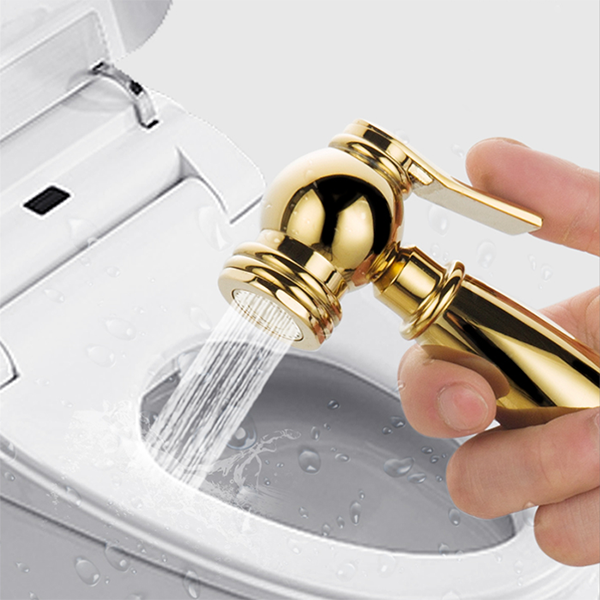 Bidet Sprayer Toilet Shattaf Portable Handheld Gold Spray Hand Held Brass Kit Chrome Bathroom  
