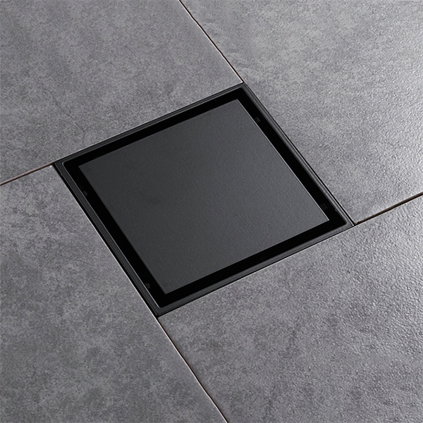 Floor Drain Trap Cover Ralo De Banheiro Tile Insert Anti Odor Square Brass Black Toilet Bathroom  