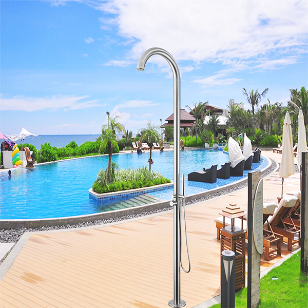 Outdoor Pool Shower Column Mixer Beach Stand 316 Stainless Steel Garden Modern