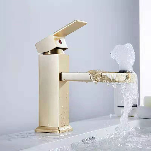 Bath & Shower Faucets Chuveiro Tap Mixer Set 3 Way Brushed Gold Wall Mounted Bathroom