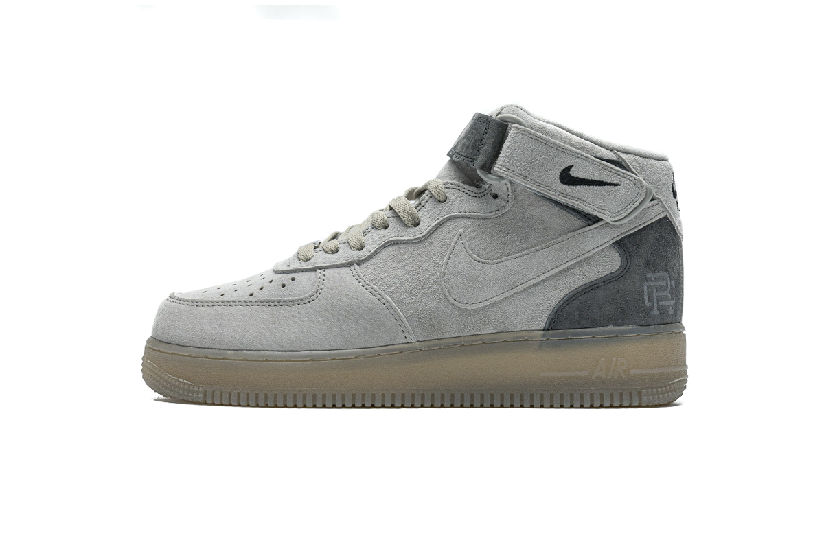 Reigning Champ x Nike Air Force 1 Mid Suede Light Grey 807618-200 ...