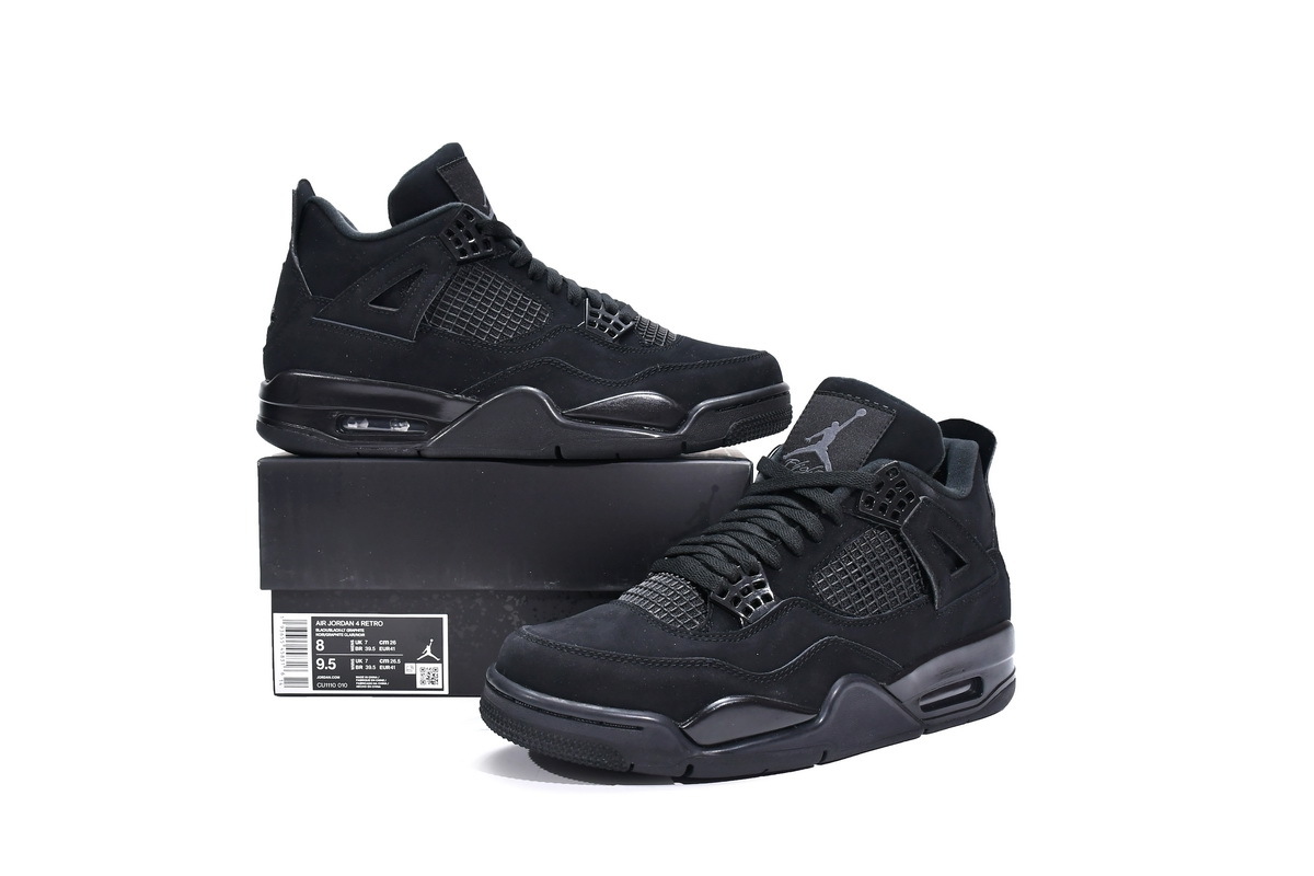 Nike Air Jordan 4 IV Retro Black Cat CU1110-010 Men’s Size US 8 LEGIT  CHECKED