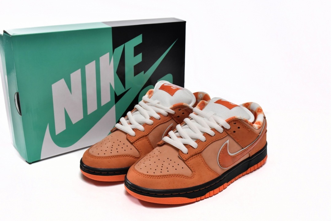 Nike SB Dunk Low Orange Lobster Fake Concepts Orange Lobster Dunks Reps