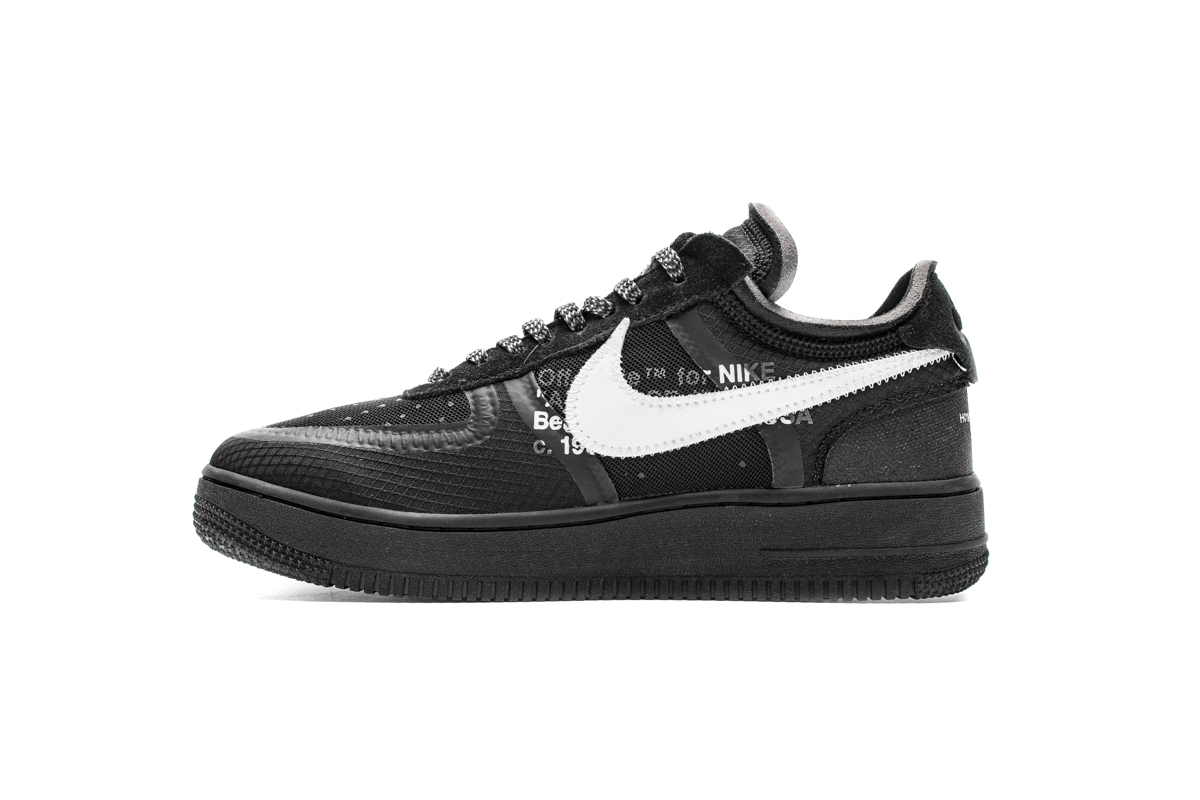 LOUIS VUITTON X AIR FORCE 1 BLACK SUEDE SNEAKERS BY VIRGIL SIZE: US9 /  UK8.5