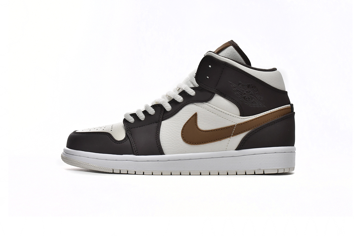 womens air jordan 1 cream dark chocolate