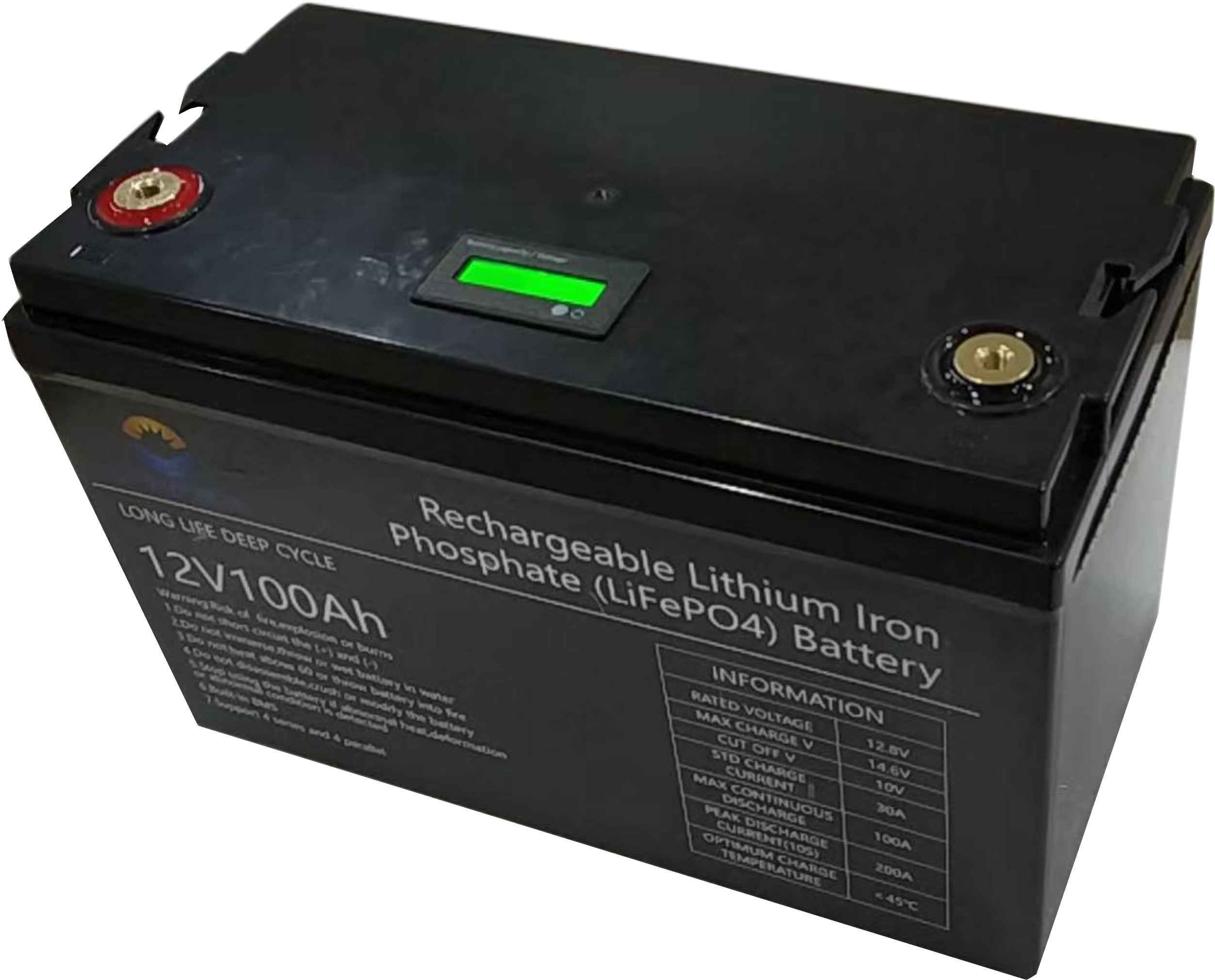 12V 100Ah LiFePO4 Lithium Battery Deep Cycle Batteries – JJNSOLAR