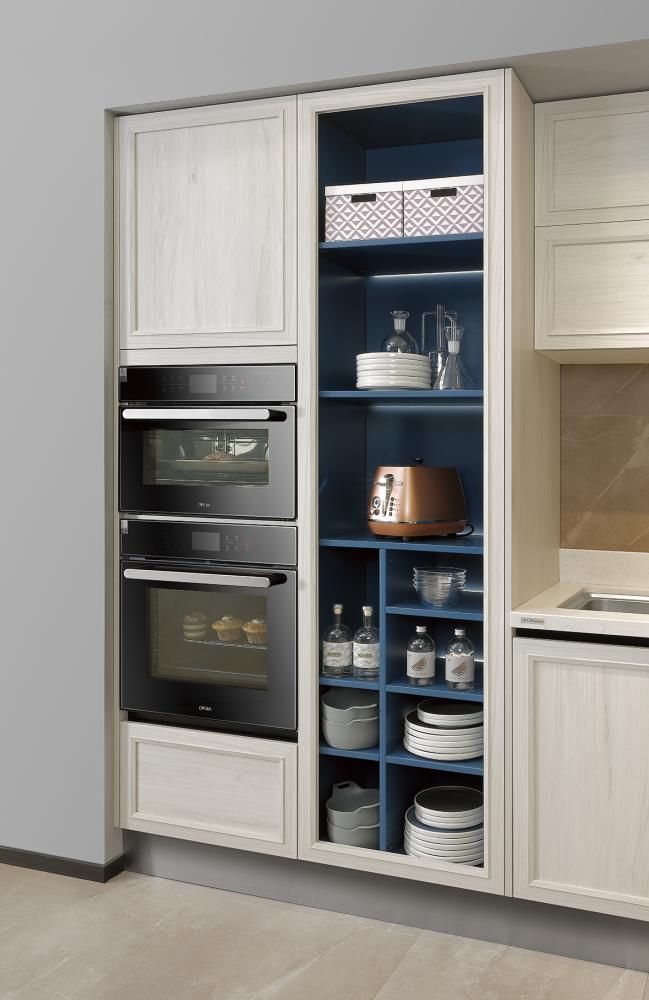 tall cabinet storage idea