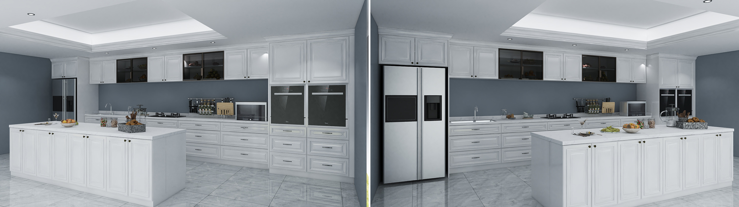 kitchen cabinet design 3D model 2