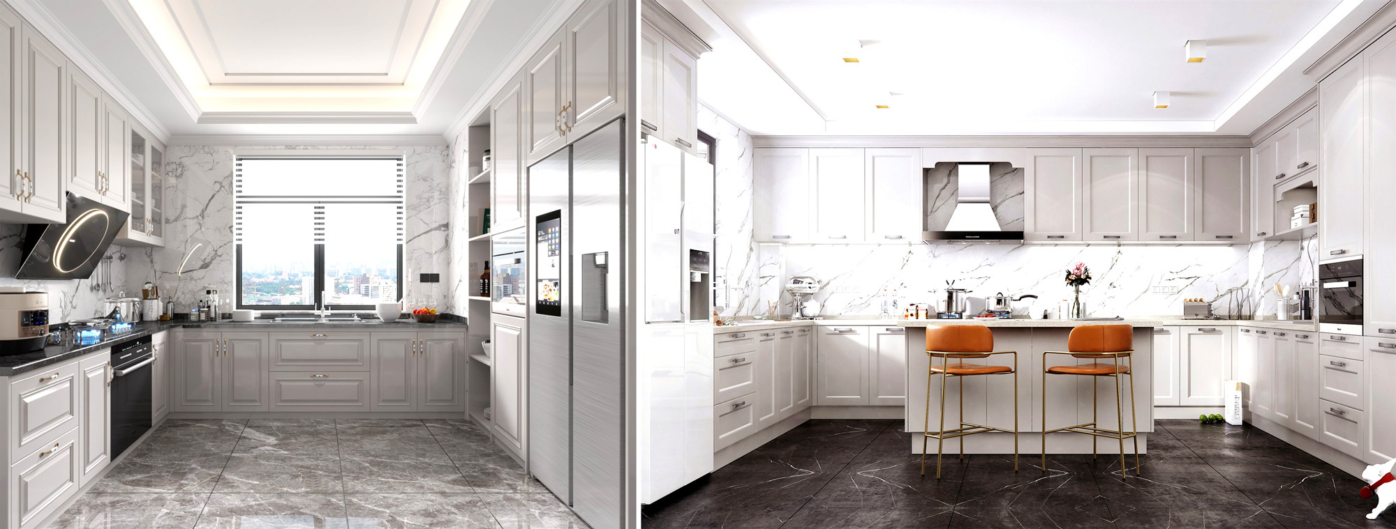 classic white kitchen cabinet