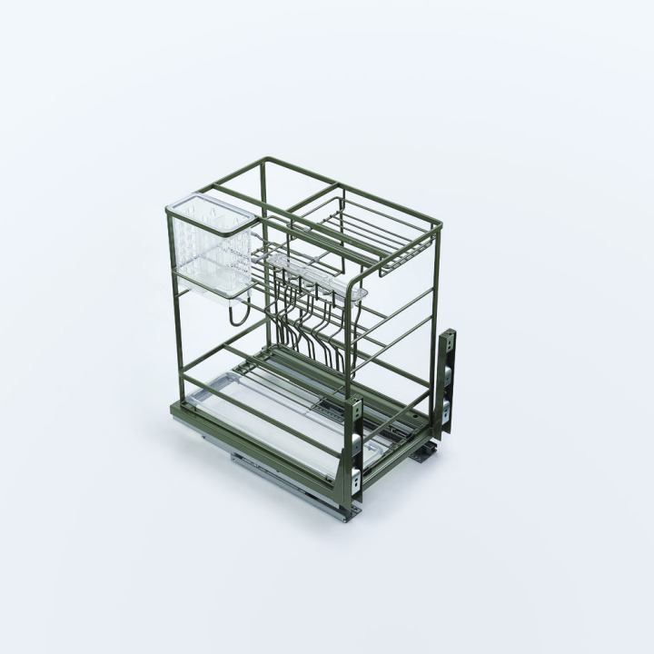 Kitchen Cabinet Basket Slides Spice Rack DT300