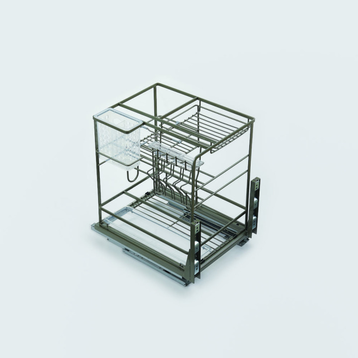 Kitchen Cabinet Basket Slides Spice Rack DT350