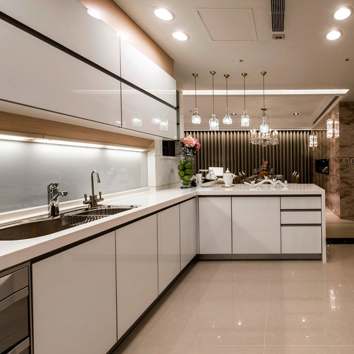 flat panel kitchen cabinets white