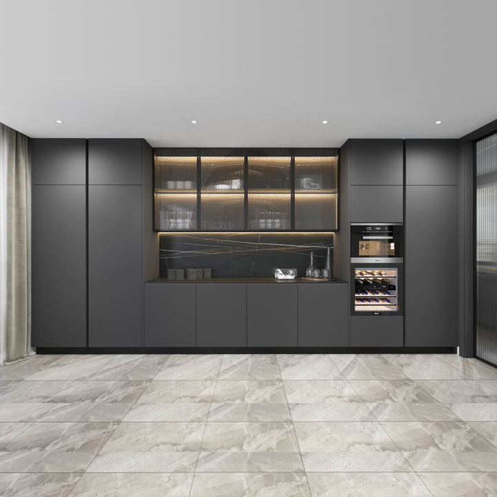 black kitchen cabinets design