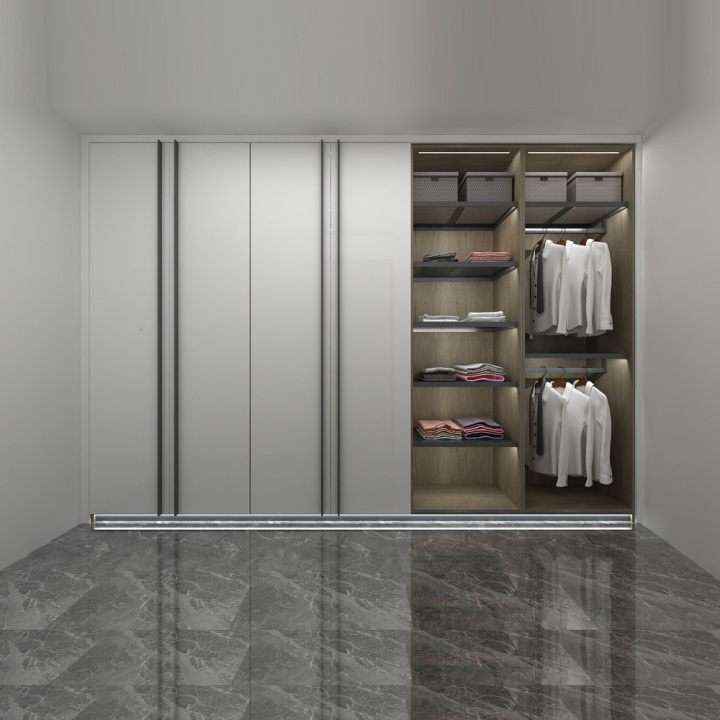 standing closet with drawers