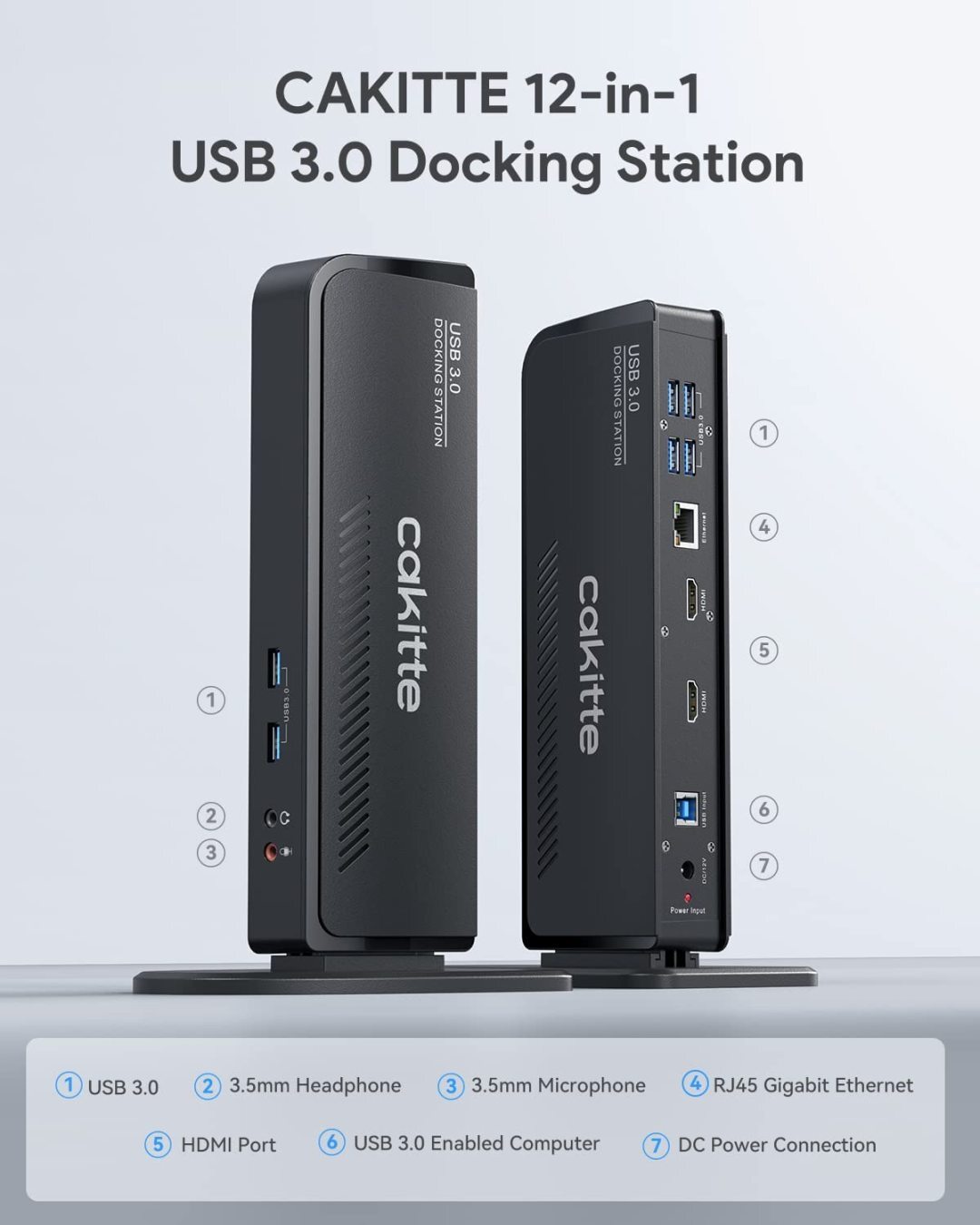 Usb 3 0 docking station cakitte universal laptop docking station dual