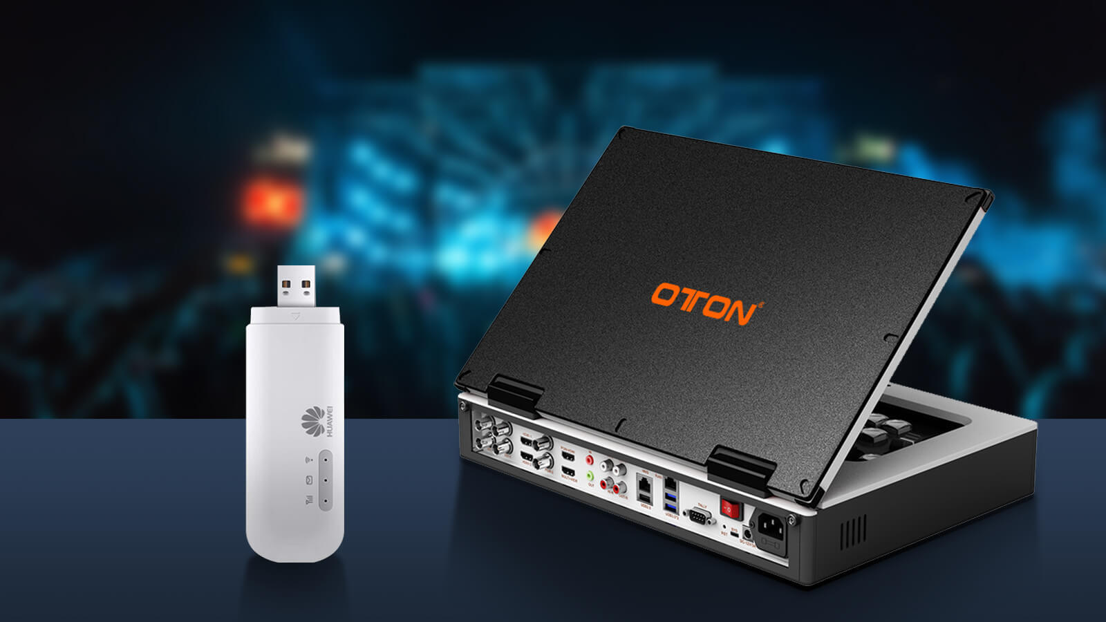 Oton Geek S08M 8 Channel Multi-Format SDI/HDMI Live Production Switcher with 15.6 Inch Multi-view Screen