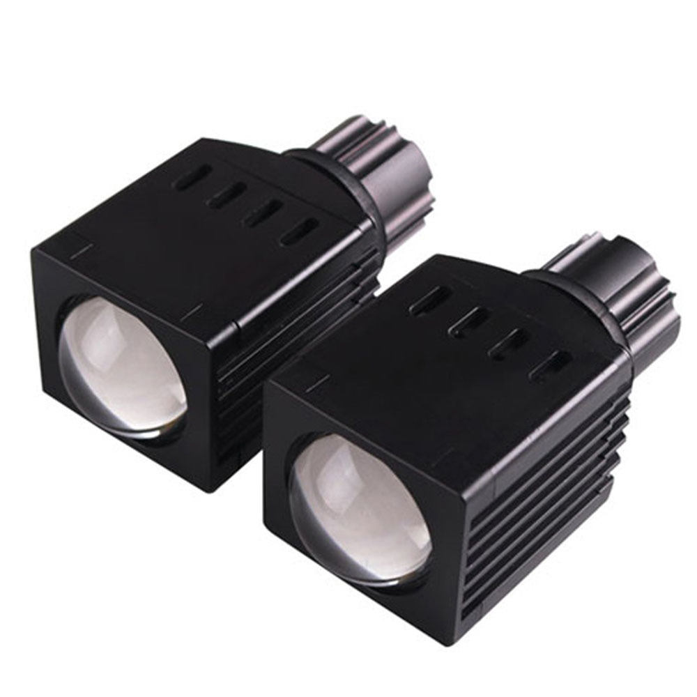 SANVI 2pcs K2 High Beam LED Projector Lens Headlight 12V 12W 4600k Matrix LED Light H7 9005 9006 Fog Light Retrofit Car Light DIY  